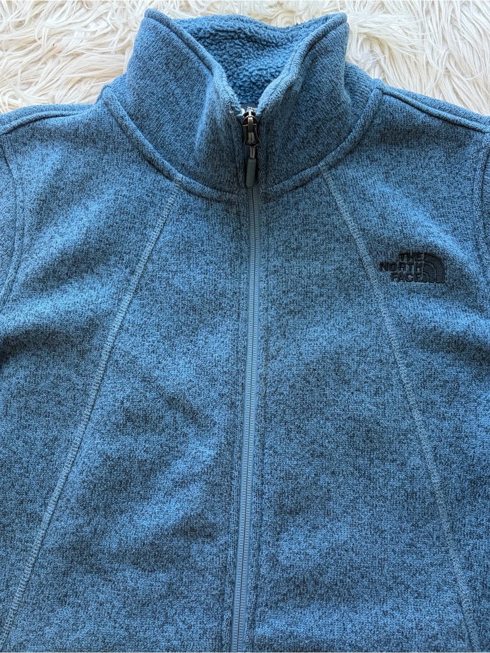 The North Face Crescent Full Zip Jacket Sweater Fleece Women’s Size L Gorpcore - Picture 2 of 7